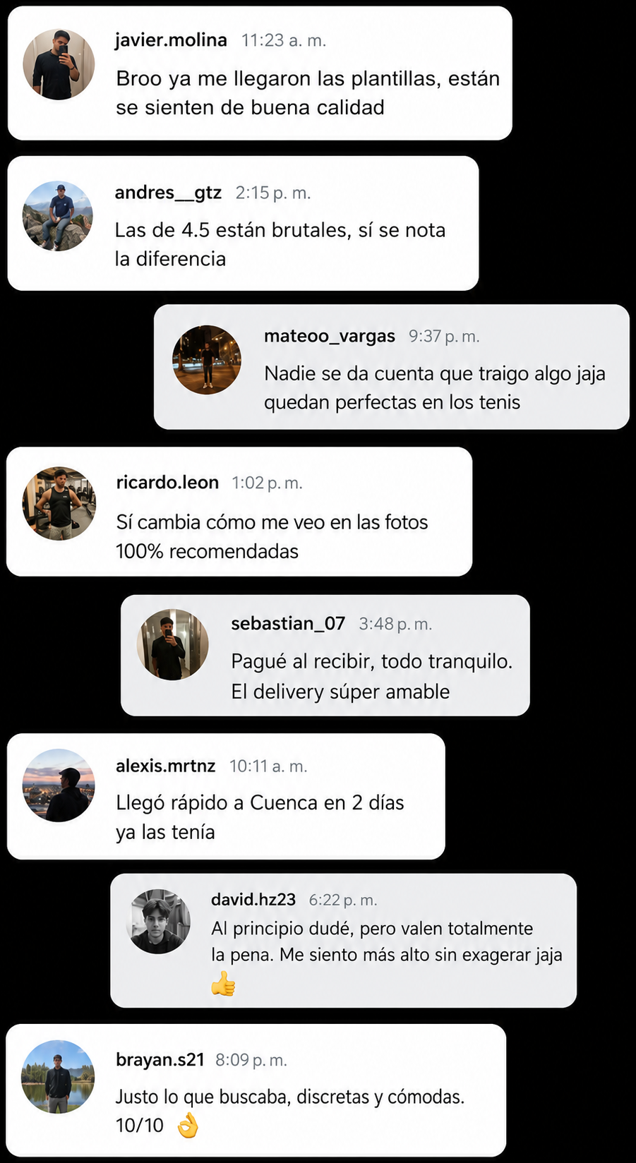 Testimonios de clientes